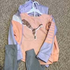 Puma Peach and Lavender Tracksuit